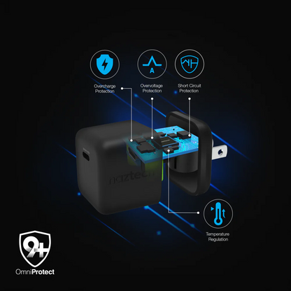 30W USB-C PD FAST WALL CHARGER | 6FT USB-C CABLE | BLACK