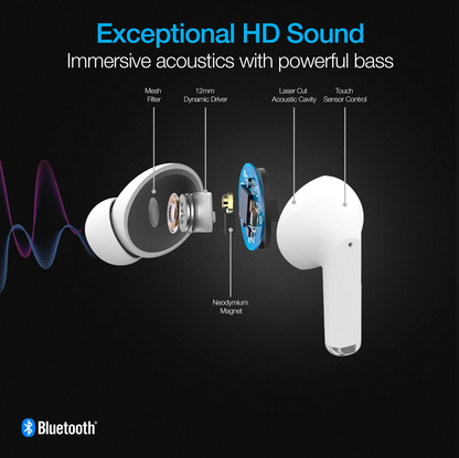 Xpods PRO True Wireless Earbuds with Wireless Charging Case