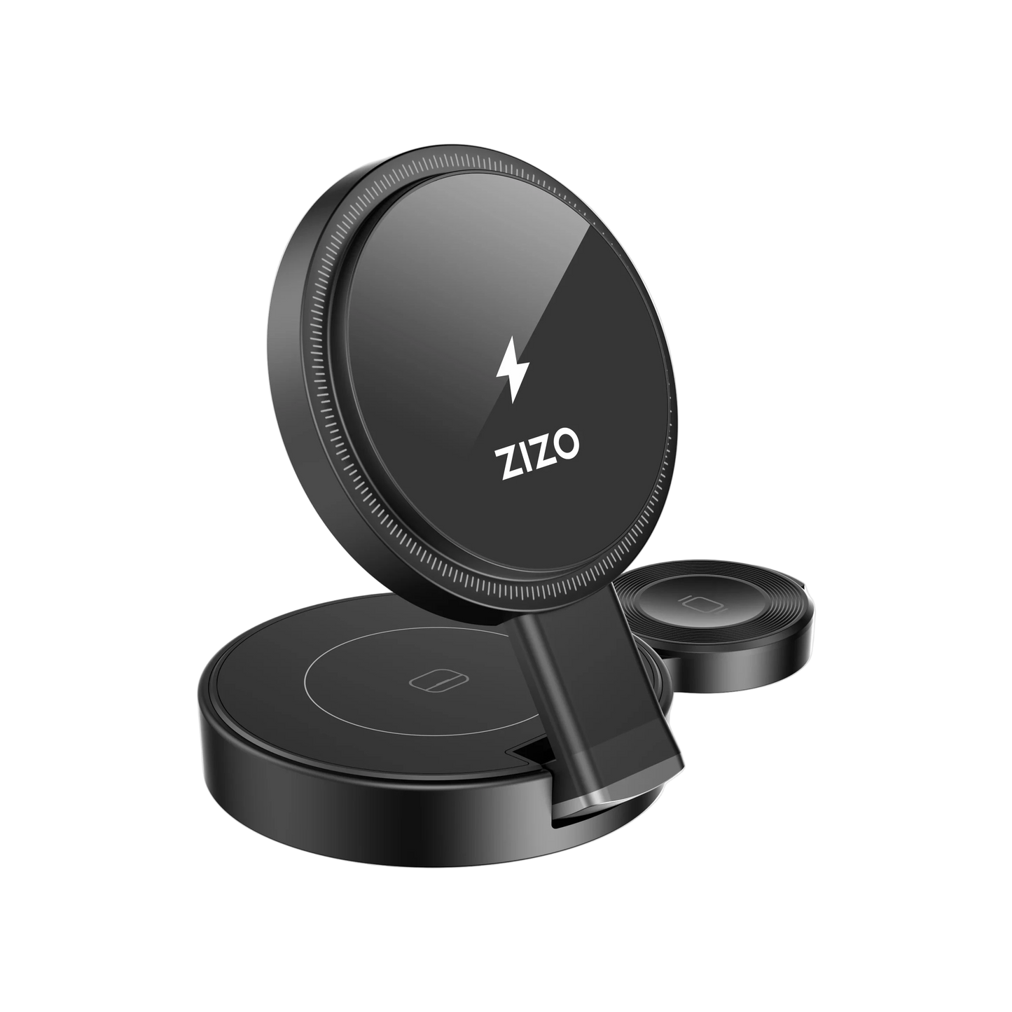 ZIZO PowerVault Fold Pro 3-in-1 15W MagSafe Charging Station with Adjustable Stand