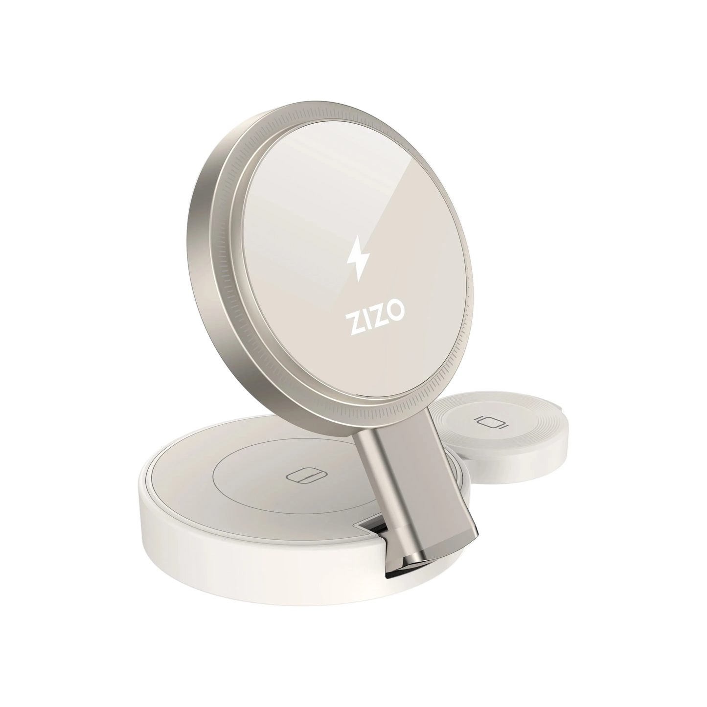 ZIZO PowerVault Fold Pro 3-in-1 15W MagSafe Charging Station with Adjustable Stand