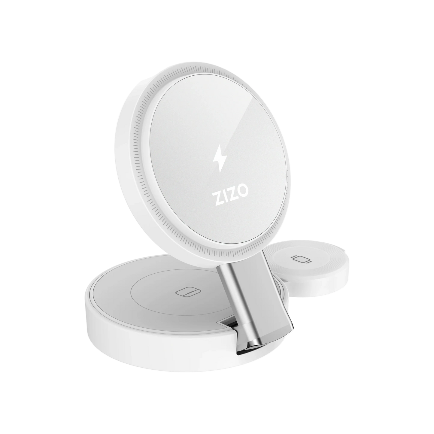 ZIZO PowerVault Fold Pro 3-in-1 15W MagSafe Charging Station with Adjustable Stand